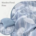 thumbnail image 3 of Amberspace Botanical Flowers Design 7-piece Bed in a Bag Comforter Set with Sheets,Dusk Blue,Queen, 3 of 8