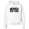 thumbnail image 2 of Inktastic New York Skyline Grunge Adult Hoodie Sweatshirt, 2 of 4