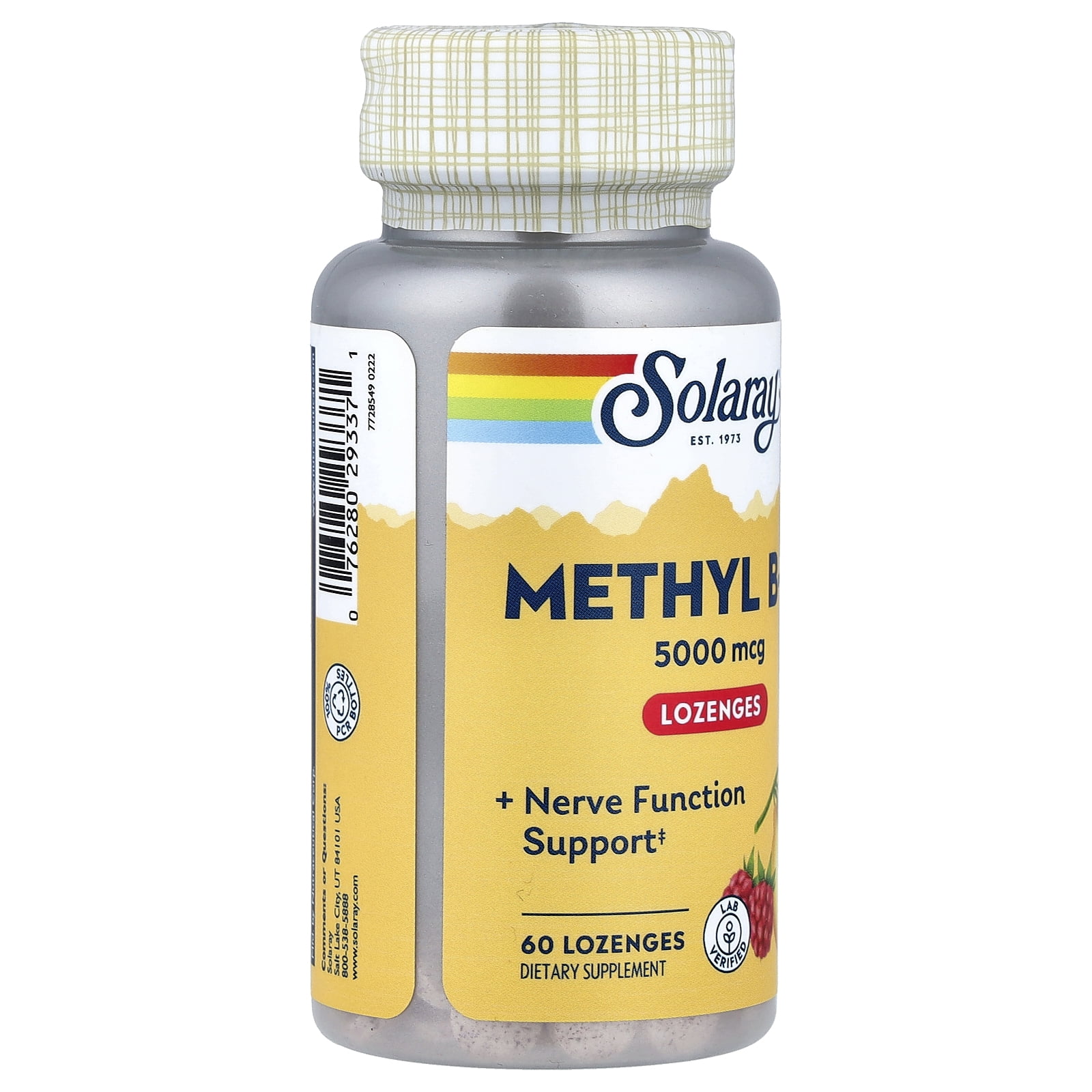 Solaray Methyl B12 5,000mcg 60 Lozenge