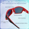 thumbnail image 2 of Bocaoying 4 Pack Polarized  Sports Sunglasses for Men, Mens Sunglasses Wrap Around UV400 Protection for Cycling Fishing Driving Golf, 2 of 7