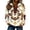 ☃049-Multicolor, variant on Women's 2026 Casual Aztec Cow Print Zipper Collar Pullover Sweatshirt Western Cowgirl Ethnic Style Blouse