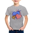 thumbnail image 4 of Kids 250th Anniversary America Flag Shirt for Boys Girls US 250 Years Birthday 1776 July 4th 250th Anniversary USA T-Shirt, 4 of 4