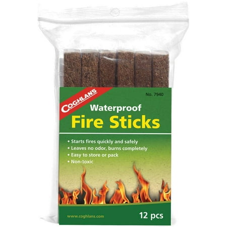 Coghlan's Fire Sticks, 12 Pack (Best Firestarter For Backpacking)