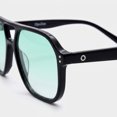 thumbnail image 6 of OPULIZE LUX Blue Light Glasses - Gaming & Computer Eyewear for Women Men - UV & Eyestrain Protection - Classic Aviator Style Glasses - Gradient Green Lenses, Black Frame - Pack of 1, 6 of 8
