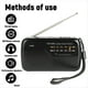 thumbnail image 3 of Radio Portátil de Bolsillo FM AM con Conector para Auriculares, Ideal para Emergencias, Huracanes, Correr, Caminar, Ir A Casa, Color Negro., 3 of 5