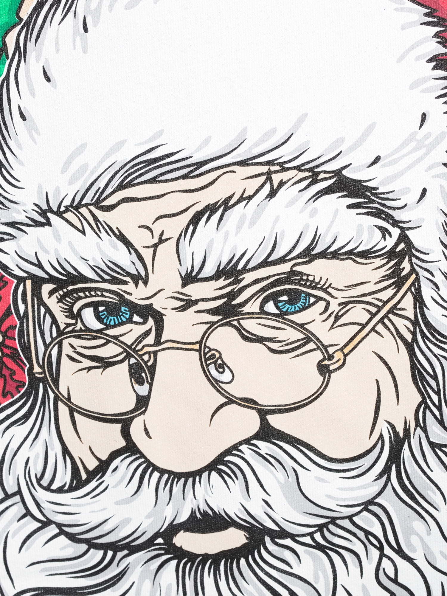 Holiday Time Men's Short Sleeve "Santa Face Believe" Christmas Tee