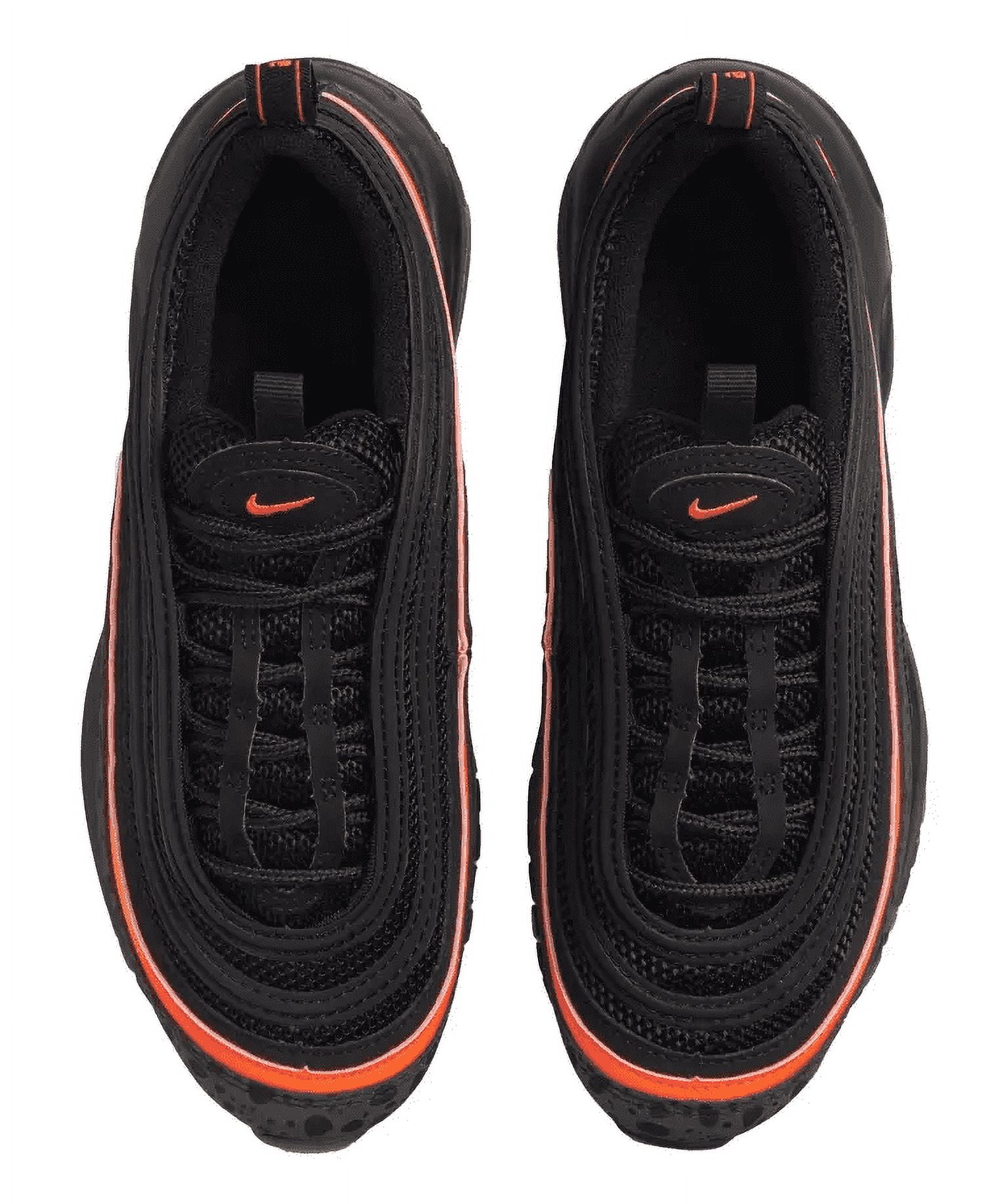 Nike Youth Air Max 97 GS Black Safety Orange Basketball Shoes Size 7 Walmart