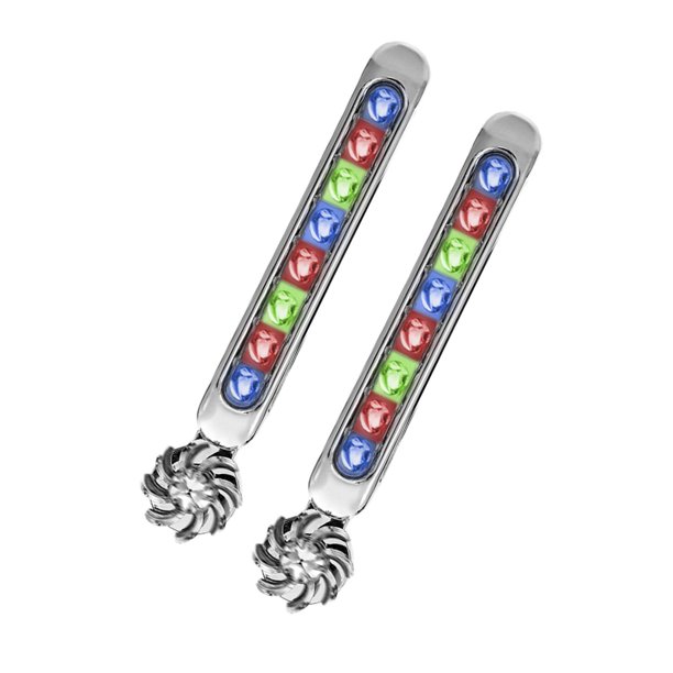 2 luces LED de circulación diurna para coche, accionadas por viento, 8 luces antiniebla externas universales LED para accesorios de lámpara auxili Macarena Luces de circulación diurna