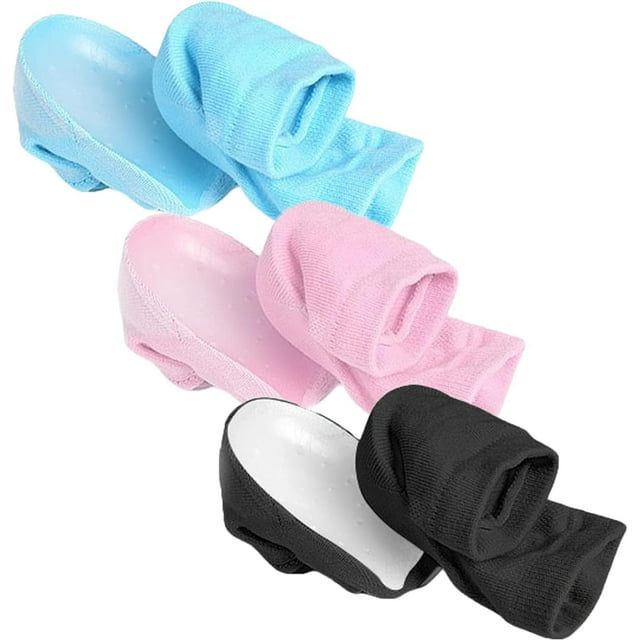 LAICAIW Rizzsoles Height Max Insoles, Rizzsoles Height Max Socks, Invisible Silicone Shoe Lift Heel Pads for Women Men (Color : 3-3 2.5cm)