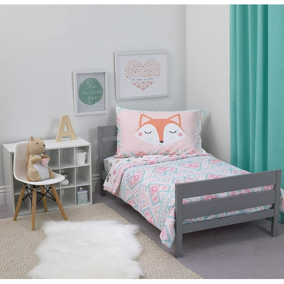 Carter's Woodland Girl 4 Piece Toddler Bedding  Set