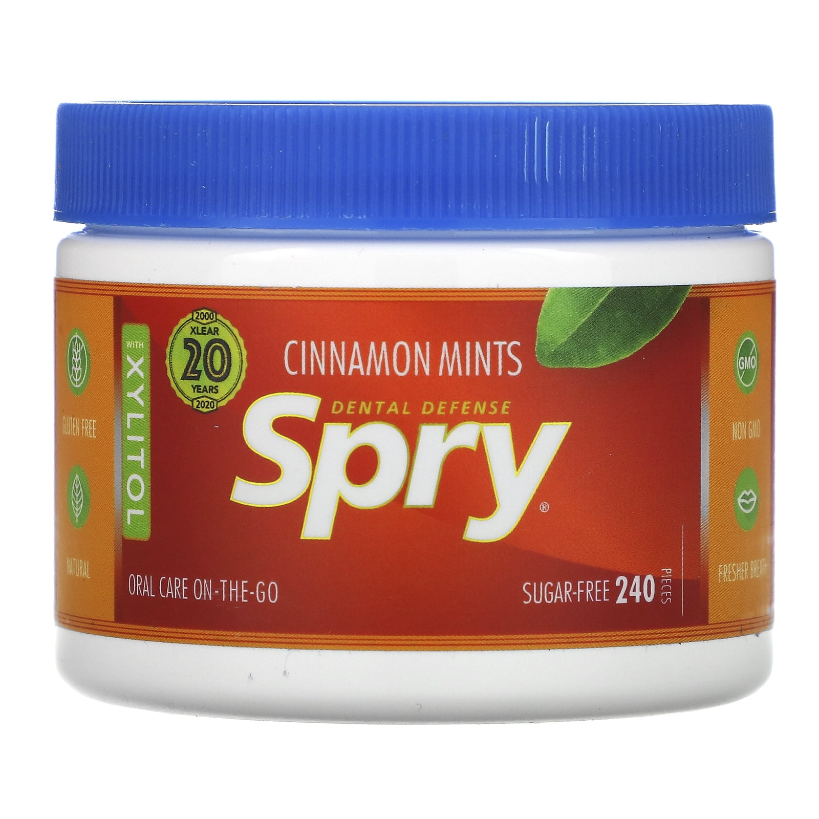 Xlear Spry Cinnamon Mints - Sugar Free 240 Ct