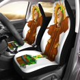 thumbnail image 2 of Juego de 2 Fundas de Asiento de Coche ABPHQTO Acuarela Dibujos Animados Espantapájaros Universal Auto Asientos Delanteros Protector, 2 of 4
