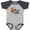 Heather and Navy, variant on Inktastic Illinois Girl- Butterfly Girls Baby Bodysuit