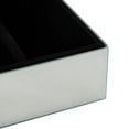 thumbnail image 5 of DecMode Mirrored Silver Glass Decorative Jewelry Box with Pink Bubble Textured Balls, 5 of 9