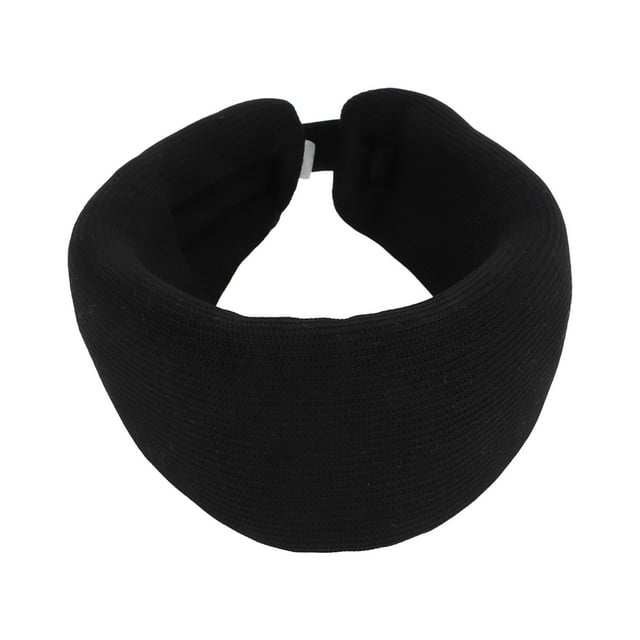Foam Cervical Collar, Adjustable Neck Brace Skin Friendly Firm Black High Density Hook And For Sleeping For Workers S,M,L