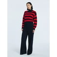 thumbnail image 2 of Free Assembly Women's Mock Neck Button Sweater with Long Sleeves, Midweight, Sizes XS-XXL, 2 of 6