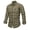 卡其色, variant on Men's Cotton Long Sleeve Work Shirt Casual Outdoor Cargo Shirt 121