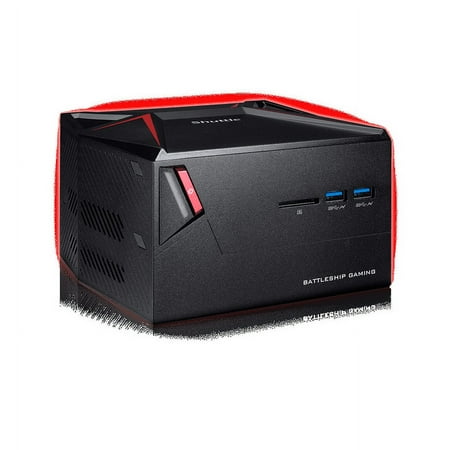 Shuttle - Gaming Desktop - Intel Core i5-7300HQ - 8GB Memory - NVIDIA GeForce GTX 1060 - 1TB Hard Drive + 128GB Solid State Drive - Black/Red