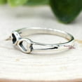 thumbnail image 4 of Double Hearts Ring, Sideways Heart Ring Silver, Womens Heart Ring, Promise Ring for Her, Womens Silver Engagement Ring Band Ring Size-5.5, 4 of 4
