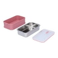 thumbnail image 2 of 304 Stainless Steel Lunch Box Rectangular Insulated Portable Bento Box with HandleDouble Layer 1.4L, 2 of 8