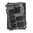thumbnail image 1 of Caja convertidora adaptadora 2 en 1 M.2 NGFF B-Key y mSATA SSD a SATA 3.0, 1 of 9
