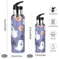 thumbnail image 2 of Yayeee 20oz Insulated Water Bottle Double Wall Stainless Steel with Flip Straw Lid, Blue Cute Halloween, 2 of 7