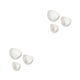 thumbnail image 4 of Billuyoard Paquete de 3 platos de frutos secos de plástico de gran apertura semillas frutas ensalada aperitivos dulces platos apilables bandejas Blanco 2Conjunto, 4 of 6