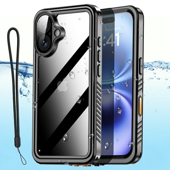 AICase Waterproof Case For iPhone 16 case,For iPhone 16 Pro Max case,iPhone 16 Plus case ,iPhone 16 Pro Case Shockproof Case Waterproof Heavy Duty Full Cover Built-in Screen Protector