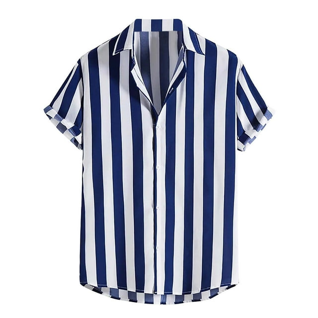 Camisas de Manga Larga para Hombres Moda Casual Impresión Cuello de Vuelta Blusa Transpirable para Diario Y de Negocios