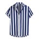 thumbnail image 1 of Camisas de Manga Larga para Hombres Moda Casual Impresión Cuello de Vuelta Blusa Transpirable para Diario Y de Negocios, 1 of 3