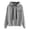 Grey, variant on Certgust Essential Hoodie Womens Cropped Sweatshirt with Pocket Long Sleeve Casual Hoodie Modern Cropped Silhouette for Trendy Streetwear Looks
