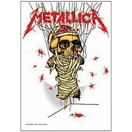 Metallica Poster Flag One Justice For All Skull Tapestry Cloth Fabric Wall Banner 30" x 40"