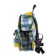 thumbnail image 4 of FORMRS School Backpack with Front Zippered Pocket 12" Student Travel Daypack, Light Blue Plaid, 4 of 6