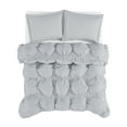 thumbnail image 6 of Truly Soft Cloud Puffer Boxed Pleat 100% Microfiber Polyester Grey 3-Piece Full/Queen Comforter Set, Solid Casual themed, Adult Bedding, OEKO-TEX Certified, 6 of 12