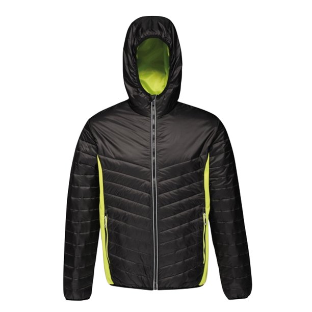Regatta - Chaqueta Lake Placid para Hombre (Negro, Cáscara Lima) Regatta UTRG3555_blacklimezest