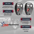 thumbnail image 3 of Se adapta a 2001 2002 llavero remoto Cadillac Escalade/Chevy Avalanche S10 Silverado Suburban Tahoe/GMC Sierra Sonoma Yukon (15042968) Juego de 2, 3 of 5
