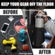 thumbnail image 3 of Magnetic Gym Sling Bag Black Large Oxford Cloth Zipper Closure Adjustable Strap for Gym Sports Travel, 3 of 5