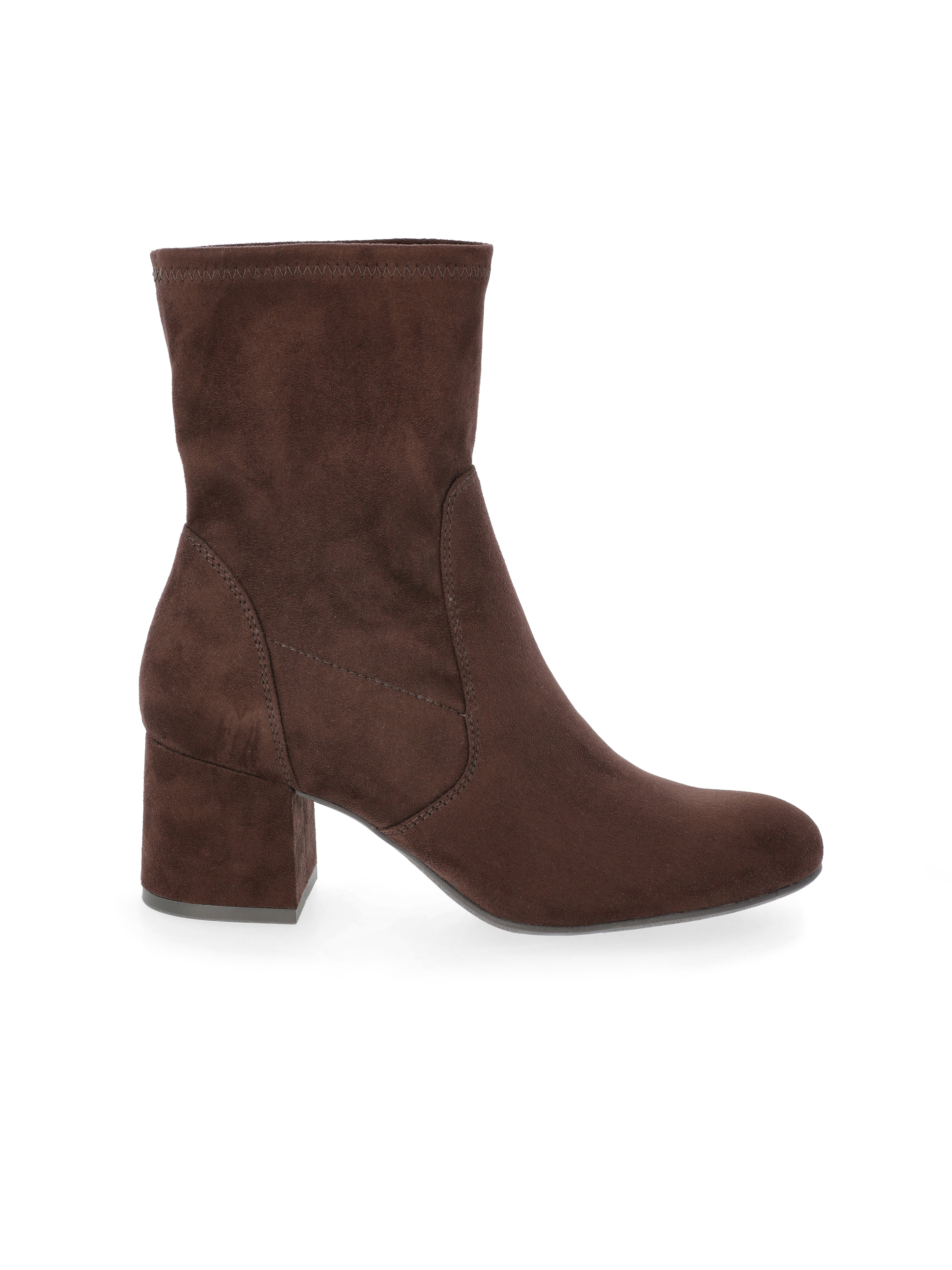 Time and Tru Women's Faux Suede Block Heel Boots