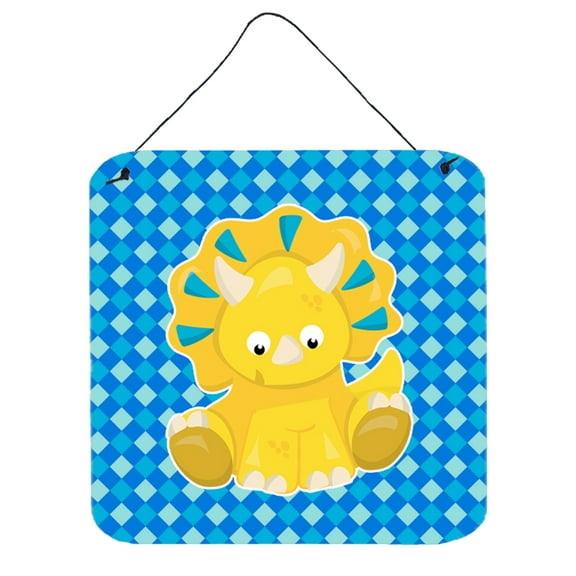 Triceratops Dinosaur Wall or Door Hanging Prints