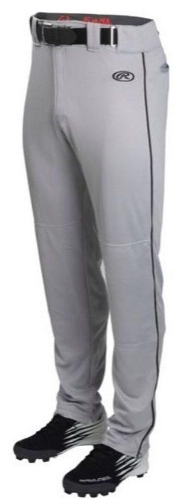 Rawlings Youth Baseball Plated Piped Pants 100% Polyester YPRO150P Long Pant