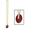Pack of 6 - Beads w/Football Medallion, gold by Beistle Party Supplies