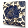 thumbnail image 2 of Designart "Blue Gold Peonies Celebration III" Floral Peony Wall Art Living Room, 2 of 5