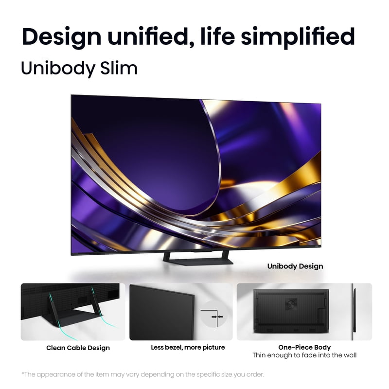 Hisense 55" U7 Series MiniLED QLED UHD 4K HDR Smart Google TV (55U7SG, 2026 Model) - Hi-QLED MiniLED, Native 165Hz gallery view