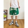 thumbnail image 2 of Pantalones cortos de baloncesto americanos, pantalones deportivos de entrenamiento finos de verano para hombre, pantalones holgados bordados de hip-hop callejero, 2 of 5