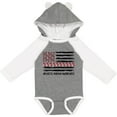 thumbnail image 3 of Inktastic Aplastic Anemia Awareness Red and White Ribbons and Flag Boys or Girls Long Sleeve Baby Bodysuit, 3 of 5