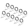 thumbnail image 1 of Pack of 10 Double Leg Fishing Rod Guide Oval Rod Eyes Guides Line Rings Pole r 5mm, 1 of 8