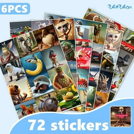 Tung Tung Sahur Italian Brainrot Creative Desktop Decoration Collection Ornaments Funny Stickers Birthday Gift