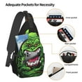 thumbnail image 4 of Slimer Ghostbusters Sling Bag Crossbody Backpack Chest Bags Diagonally Travel Daypack For Women Men Adults Teen, 4 of 8