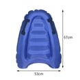 thumbnail image 2 of Almencla Inflatable Surf Body Board Inflatable Surfboards Pool Surf Board Beach for Girls Blue, 2 of 8