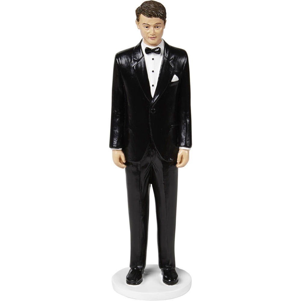 December Diamonds Forever Grooms in Suits Gay Wedding Cake Topper 5555205 New 
